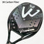 Racket Beach Tennis Camewin 3K Holographic Full Carbon Fiber Frame Feminino Masculina Kit Rude Surface Treatment Beginner - Slobuy