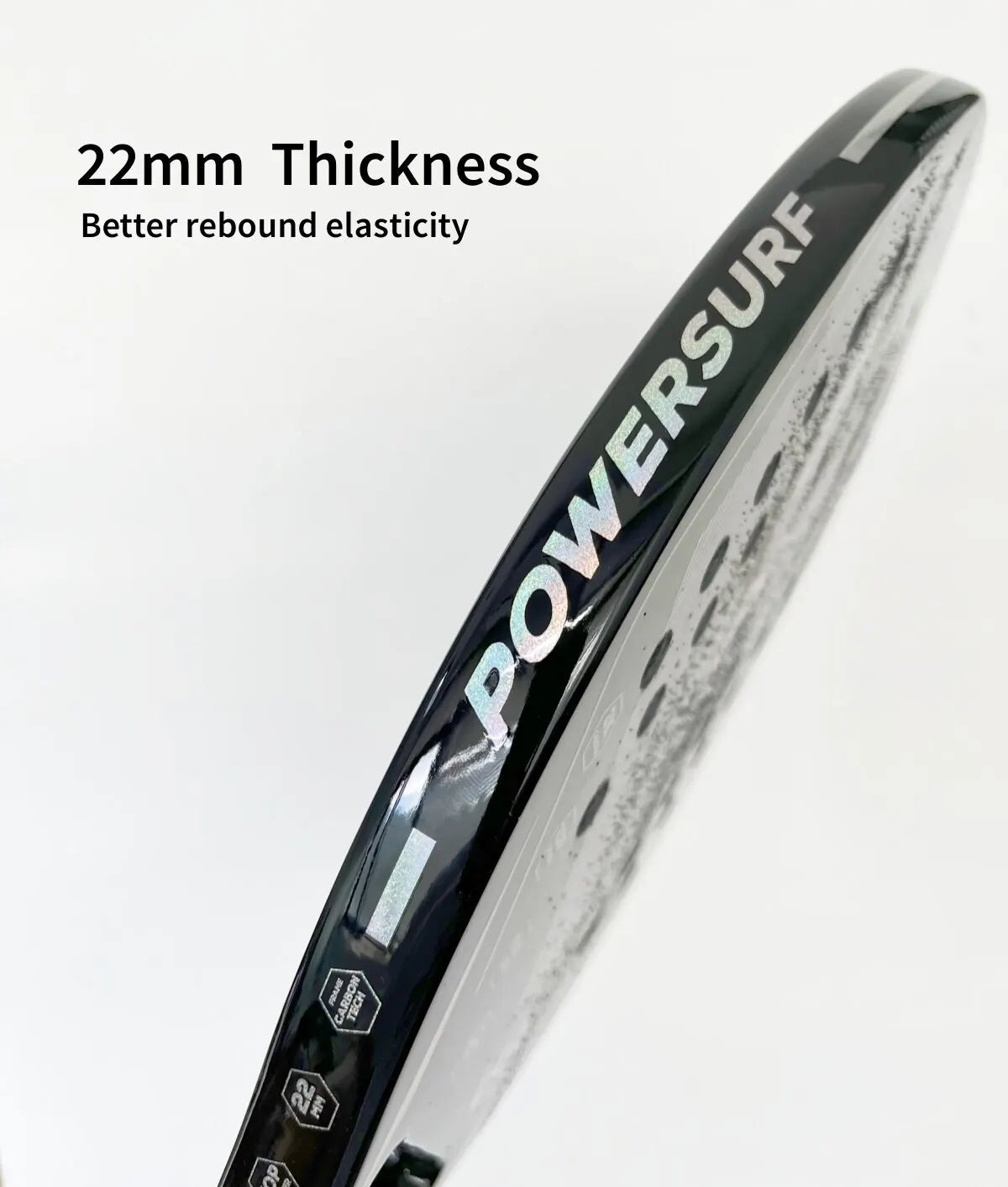 Racket Beach Tennis Camewin 3K Holographic Full Carbon Fiber Frame Feminino Masculina Kit Rude Surface Treatment Beginner - Slobuy