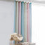 Rainbow Hollow-Out Star Blackout Curtains for Girl Kid Nursery Bedroom and Living Room Double Layer Window Cute Grommet Curtains - Slobuy