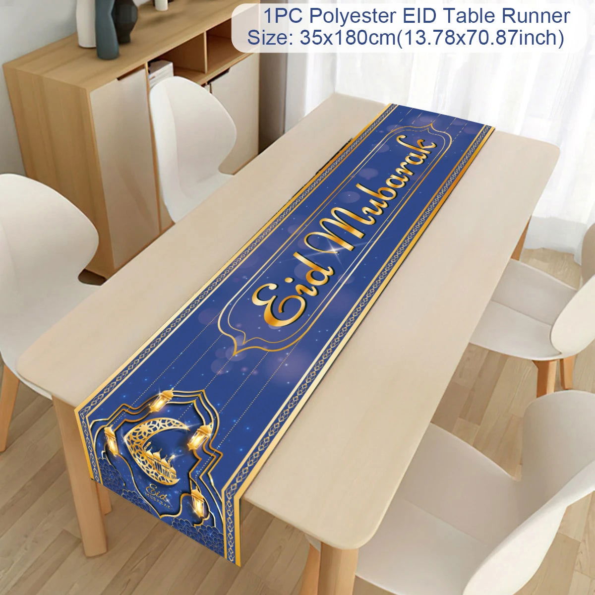 Ramadan Decoration 2024 Table Runner EID Mubarak Decor For Home Tablecloth Ramadan Kareem Islamic Muslim Party Eid Al Adha Gifts - Slobuy