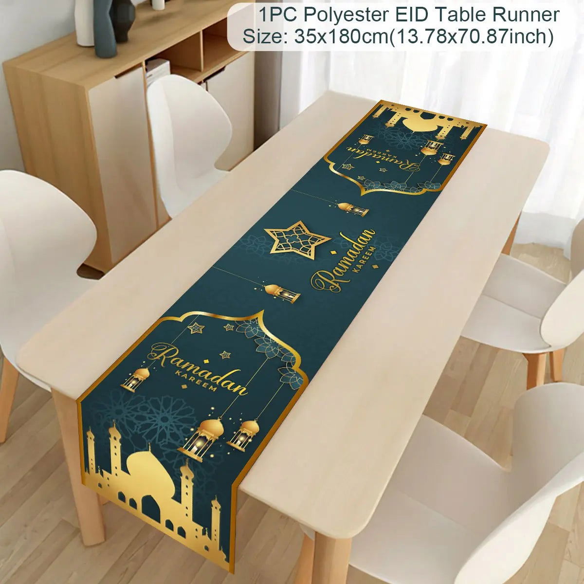 Ramadan Decoration 2024 Table Runner EID Mubarak Decor For Home Tablecloth Ramadan Kareem Islamic Muslim Party Eid Al Adha Gifts - Slobuy