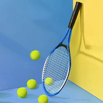 Red Blue Child Tennis Racket Training Professional Tennis Racquet Parent Child Interactive Shockproof Beginner Racquet Unisex - Slobuy