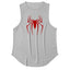 Red Spider Printed Summer Quick Dry Gym Tank Top Mens Bodybuilding Vest Mesh Fitness Sleeveless T Shirt Muscle Workout Clothing - Slobuy