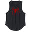 Red Spider Printed Summer Quick Dry Gym Tank Top Mens Bodybuilding Vest Mesh Fitness Sleeveless T Shirt Muscle Workout Clothing - Slobuy
