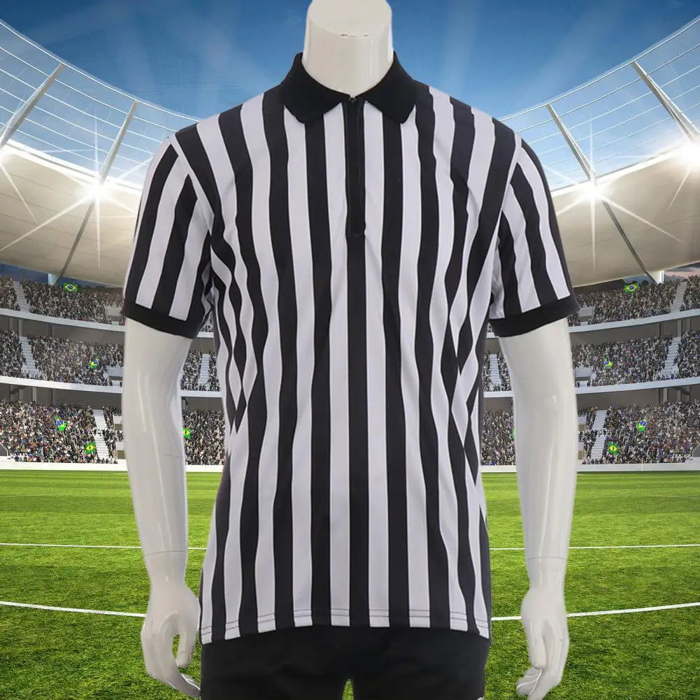 Referee Uniform Professional Men Football Referee Shirt T-shirt Sporting Goods Collared Referee Shirt Soccer Basketball Jerseys - Slobuy