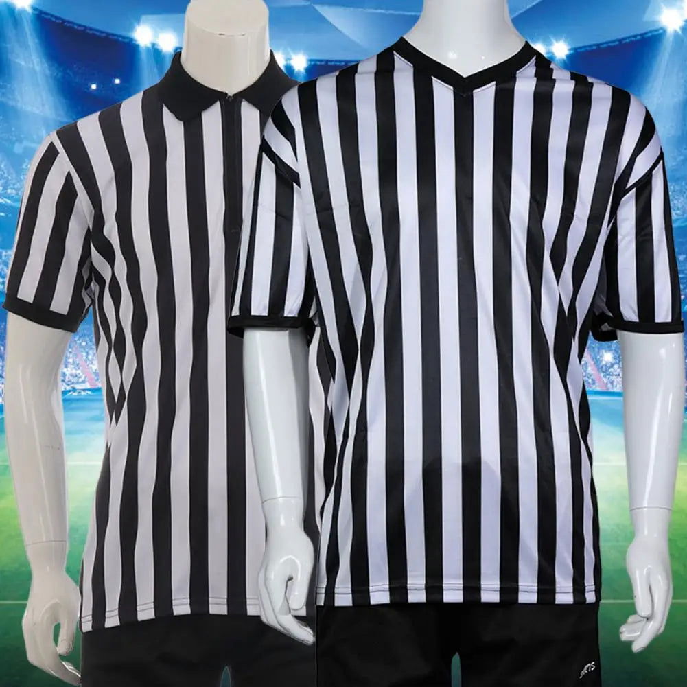 Referee Uniform Professional Men Football Referee Shirt T-shirt Sporting Goods Collared Referee Shirt Soccer Basketball Jerseys - Slobuy
