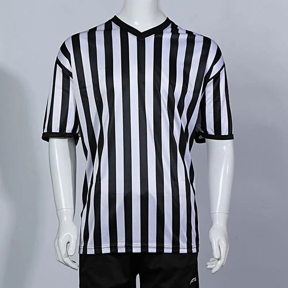 Referee Uniform Professional Men Football Referee Shirt T-shirt Sporting Goods Collared Referee Shirt Soccer Basketball Jerseys - Slobuy
