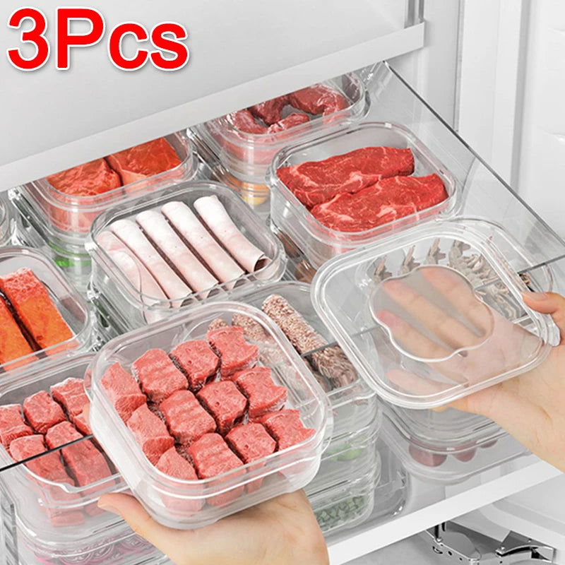 Refrigerator Freezing Antibacterial Storage Box Frozen Meat Food-Grade Dedicated Classification Sealed Small Fresh-Keeping Box - Slobuy