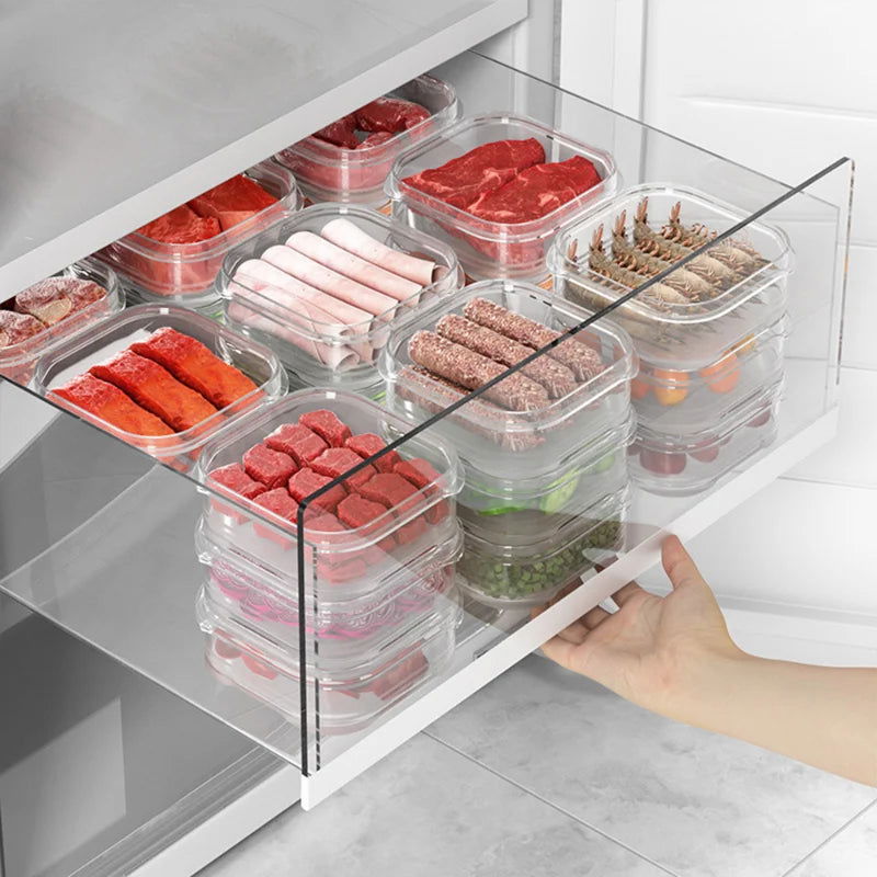 Refrigerator Freezing Antibacterial Storage Box Frozen Meat Food-Grade Dedicated Classification Sealed Small Fresh-Keeping Box - Slobuy