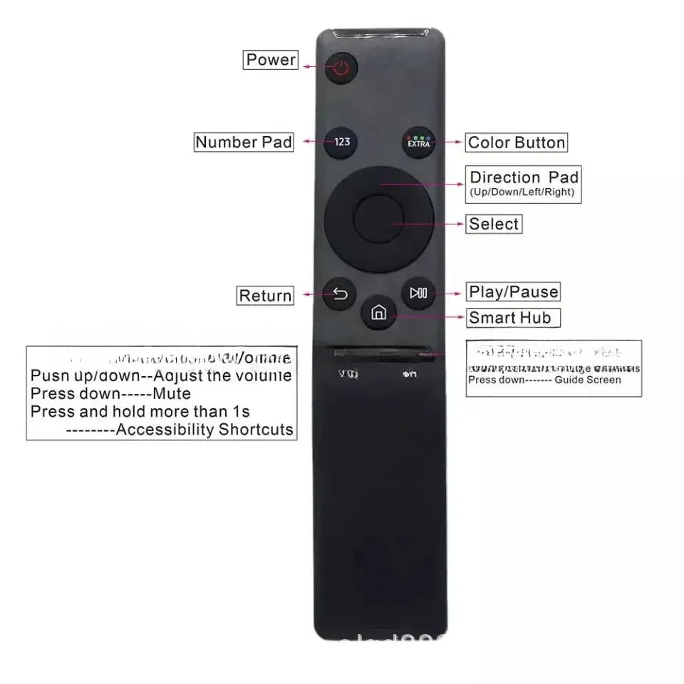 Remote Control TV Bn59-01259b E C D 01275a 01244a 01244d Audio Video Appliance Accessories - Slobuy