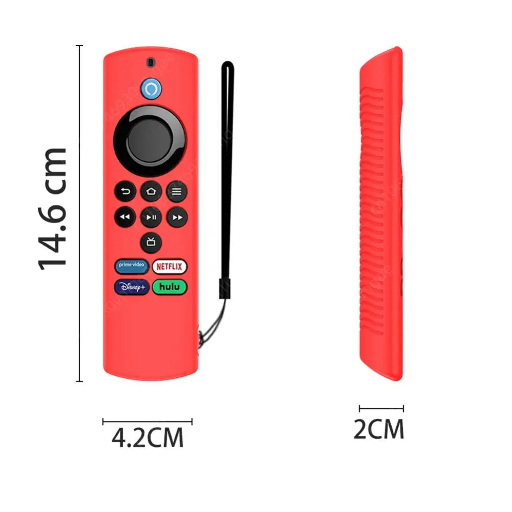 Remote Controller Cover with Lanyard Drop-proof Protector for Amazon Fire TV Stick Lite Television Accessories - Slobuy