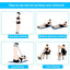 Resistance Bands 4-Tube Yoga Pedal Puller Resistance Band Elastic Pull Rope Fitness Equipment for Abdomen Waist Arm Training - Slobuy