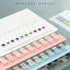 Retro Morandi Markers Paper Index Notepad Bookmark Stickers Memo Pad Sticky Notes Paper School Supplies Kawaii Stationery - Slobuy