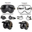 Retro Motorcycle Goggles Bubble Visor Outside Riding UV Protection Windshield Colorful Vintage for Half Face Helmets - Slobuy
