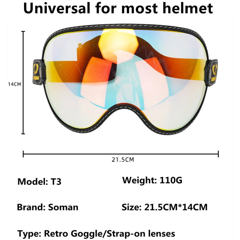Retro Motorcycle Goggles Bubble Visor Outside Riding UV Protection Windshield Colorful Vintage for Half Face Helmets - Slobuy