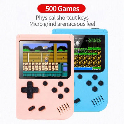 Retro Portable Mini Handheld Video Game Console 8 Bit 3.0 Inch Color LCD Kids Color Game Player Built in 500 Games - Slobuy