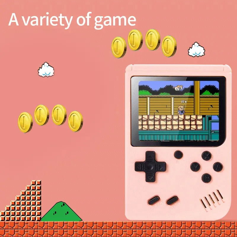 Retro Portable Mini Handheld Video Game Console 8 Bit 3.0 Inch Color LCD Kids Color Game Player Built in 500 Games - Slobuy