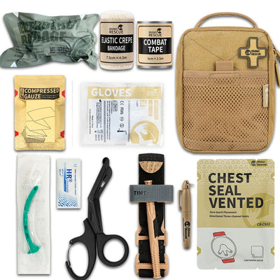 Rhino Rescue First Aid Kit Tactical Molle Pouch Outdoor IFAK Military Bag TrainiBag Trauma Kit Medical Kit Bag - Slobuy