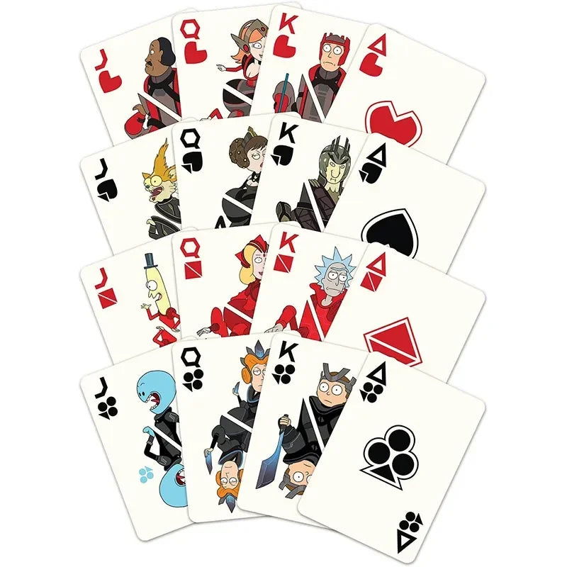 Rick and Morti Playing Cards Television Peripherals Card Poker Board Game Poker Cosplay Toys Party Supplies Toys - Slobuy