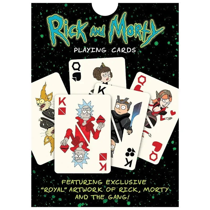 Rick and Morti Playing Cards Television Peripherals Card Poker Board Game Poker Cosplay Toys Party Supplies Toys - Slobuy