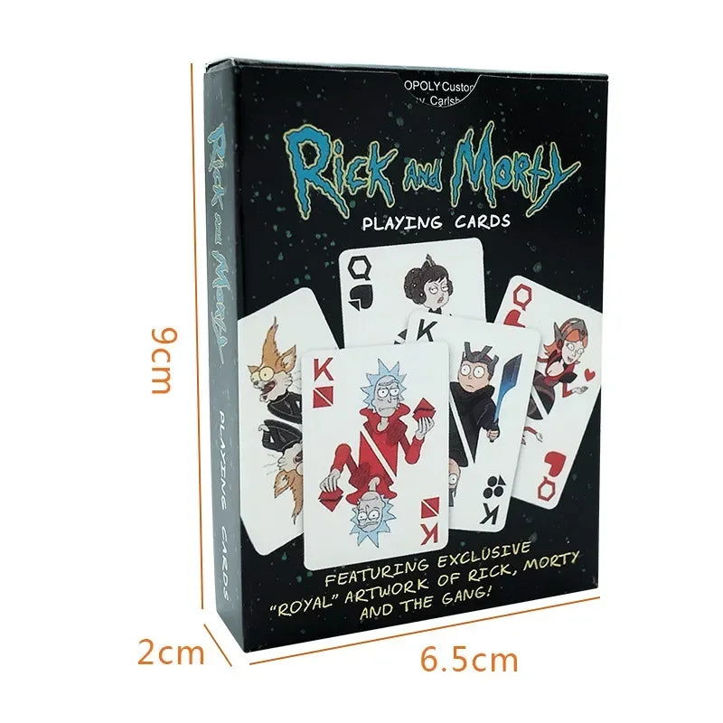 Rick and Morti Playing Cards Television Peripherals Card Poker Board Game Poker Cosplay Toys Party Supplies Toys - Slobuy