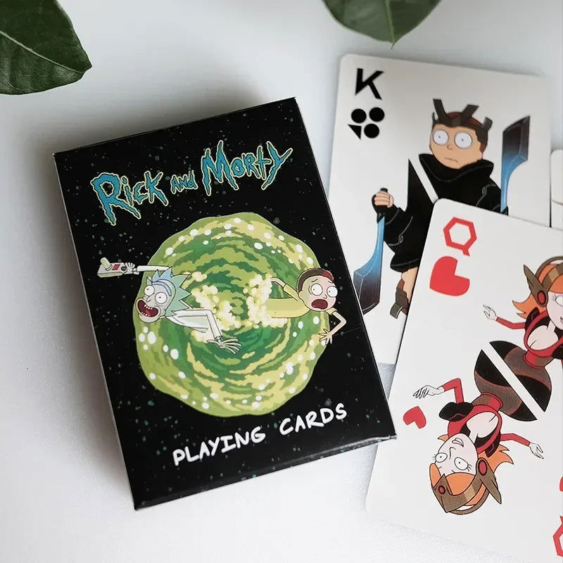 Rick and Morti Playing Cards Television Peripherals Card Poker Board Game Poker Cosplay Toys Party Supplies Toys - Slobuy