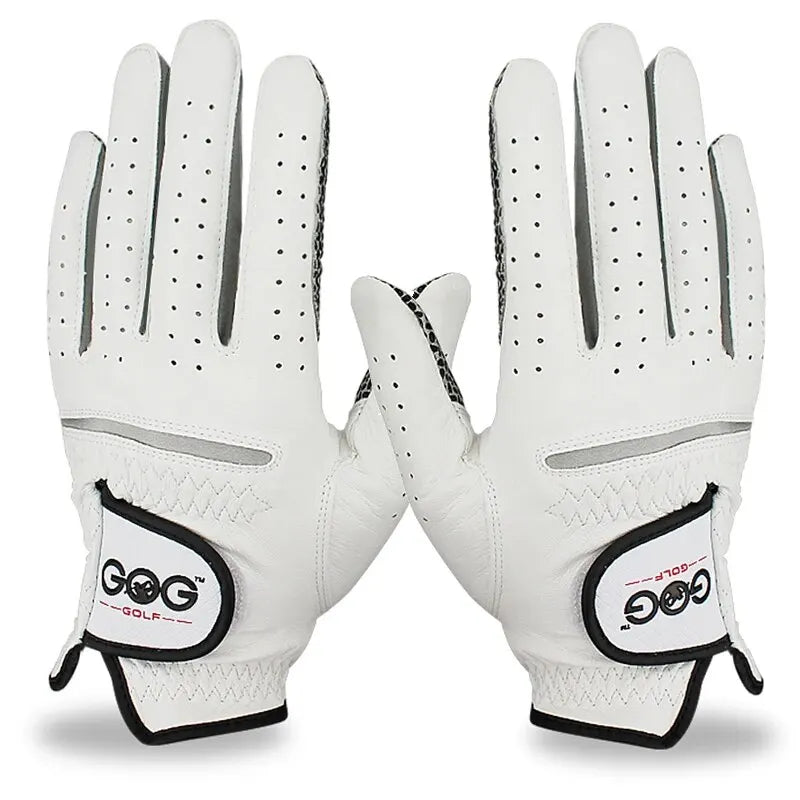 Pack 1 Pc Golf Gloves Men's Left/Right Hand Soft Breathable Pure Sheepskin With Anti-slip Granules Golf Gloves Golf Men - Slobuy