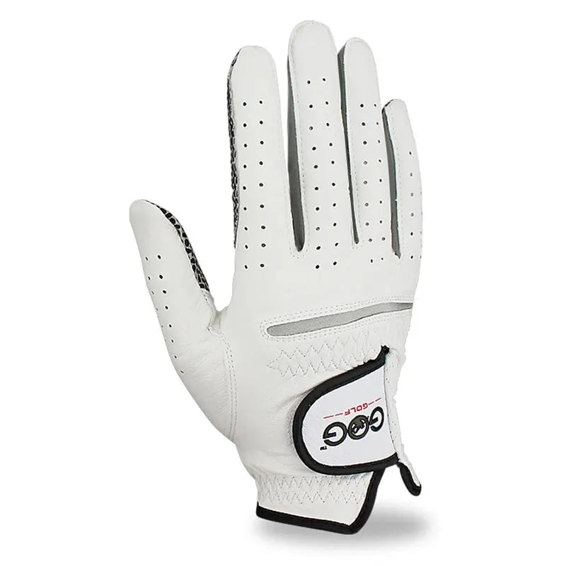 Pack 1 Pc Golf Gloves Men's Left/Right Hand Soft Breathable Pure Sheepskin With Anti-slip Granules Golf Gloves Golf Men - Slobuy