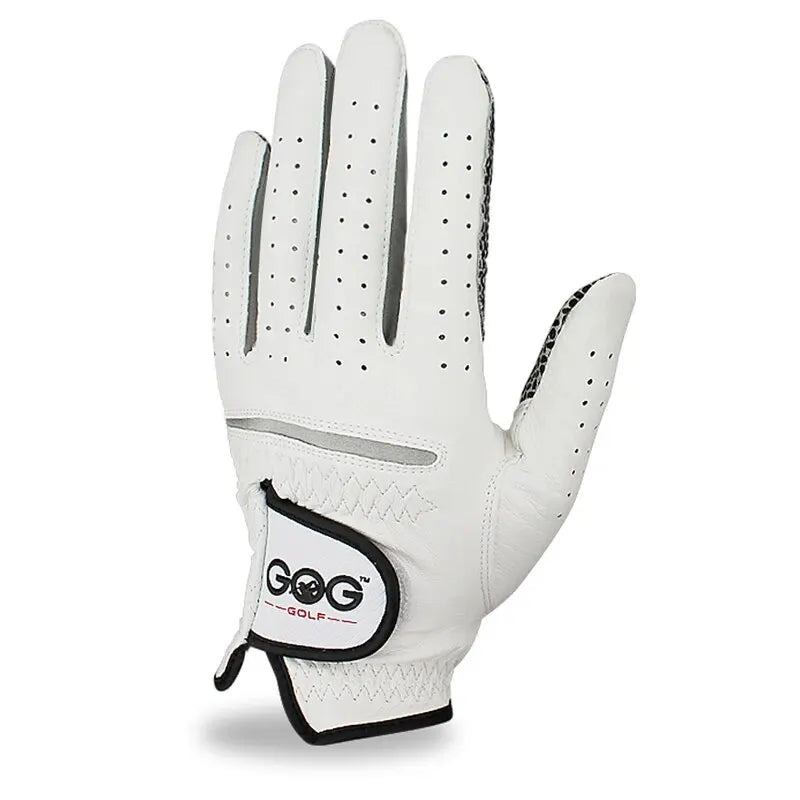 Pack 1 Pc Golf Gloves Men's Left/Right Hand Soft Breathable Pure Sheepskin With Anti-slip Granules Golf Gloves Golf Men - Slobuy