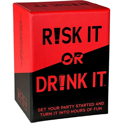Risk It Or Drink It Fun Party Game For College Card Game Drinking Game Pregame Night Hilarious Dares Challenges  Questions Adult - Slobuy