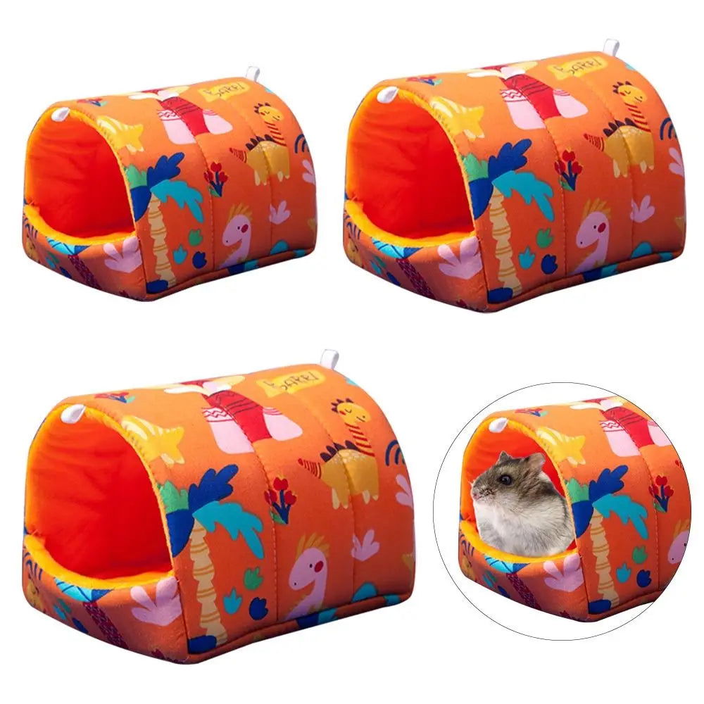 Guinea Pig Bed Hamster Cave Pets Warmer Cage Nest House for Rats/Chinchillas/Mini Hedgehogs/Rodent Hamster Bed Hanging Cage - Slobuy