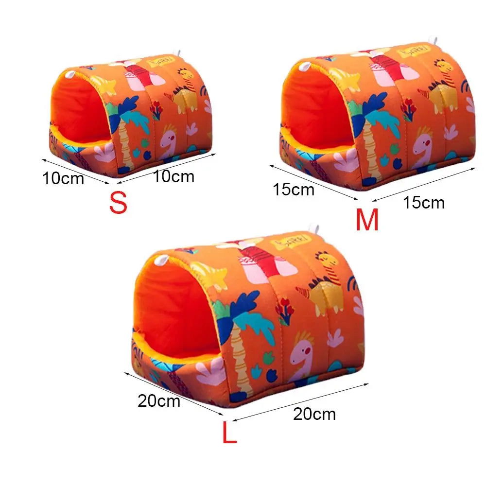 Guinea Pig Bed Hamster Cave Pets Warmer Cage Nest House for Rats/Chinchillas/Mini Hedgehogs/Rodent Hamster Bed Hanging Cage - Slobuy