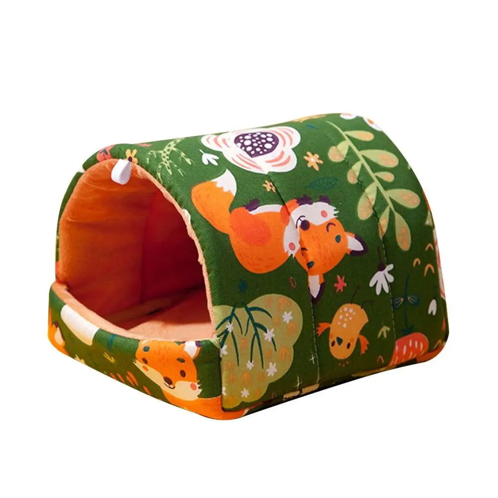 Guinea Pig Bed Hamster Cave Pets Warmer Cage Nest House for Rats/Chinchillas/Mini Hedgehogs/Rodent Hamster Bed Hanging Cage - Slobuy