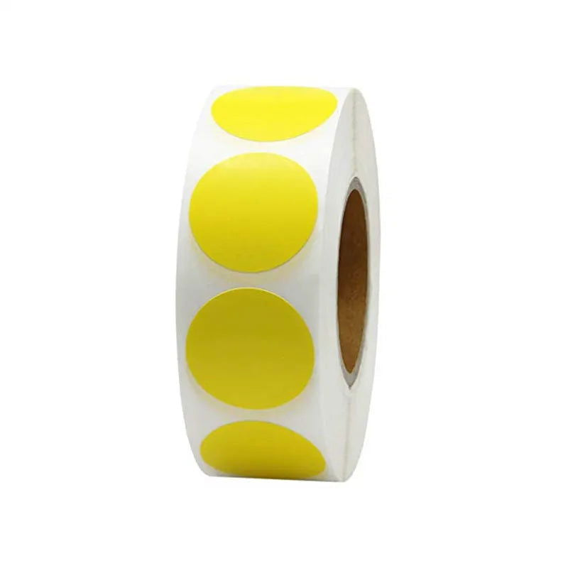 12 Colors 500Pcs/Roll Chroma Label Color Code Dot Labels Stickers Can Writing 1 Inch Teacher Office Supplies Stationery Sticker - Slobuy