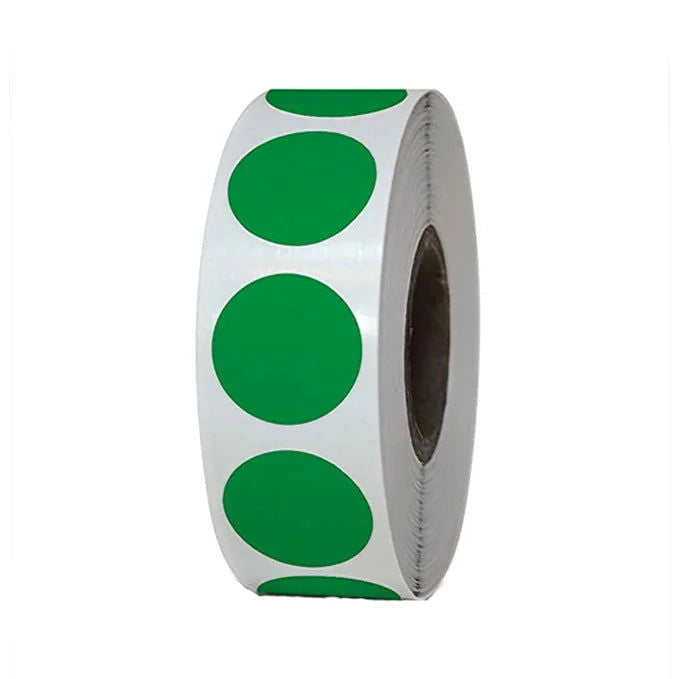 12 Colors 500Pcs/Roll Chroma Label Color Code Dot Labels Stickers Can Writing 1 Inch Teacher Office Supplies Stationery Sticker - Slobuy