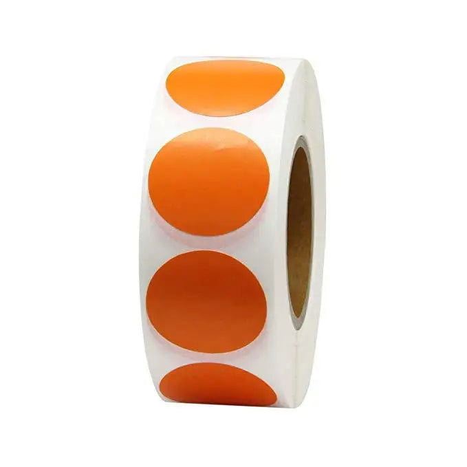 12 Colors 500Pcs/Roll Chroma Label Color Code Dot Labels Stickers Can Writing 1 Inch Teacher Office Supplies Stationery Sticker - Slobuy