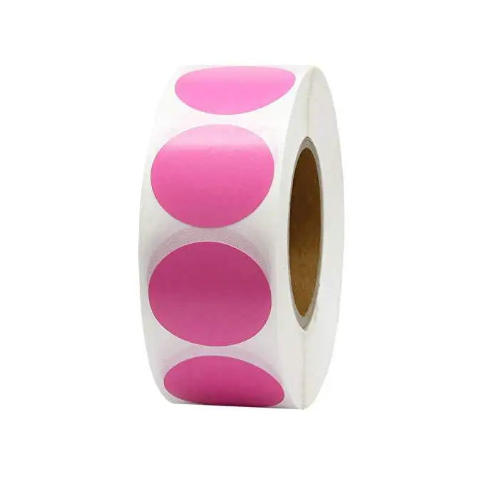 12 Colors 500Pcs/Roll Chroma Label Color Code Dot Labels Stickers Can Writing 1 Inch Teacher Office Supplies Stationery Sticker - Slobuy