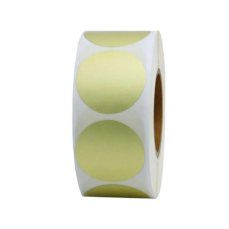 12 Colors 500Pcs/Roll Chroma Label Color Code Dot Labels Stickers Can Writing 1 Inch Teacher Office Supplies Stationery Sticker - Slobuy