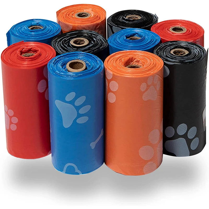 120 Rolls Dog Poop Bag Outdoor Cleaning Poop Bag Outdoor Clean Pets Supplies for Dog 15Bags/Roll Refill Garbage Bag Pet Supplies - Slobuy