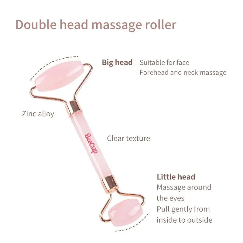 Roller & Gua Sha, Face Roller, Facial Beauty Roller Skin Care Tools Massager Resin Facial Massage For Face, Eyes, Neck, Body - Slobuy