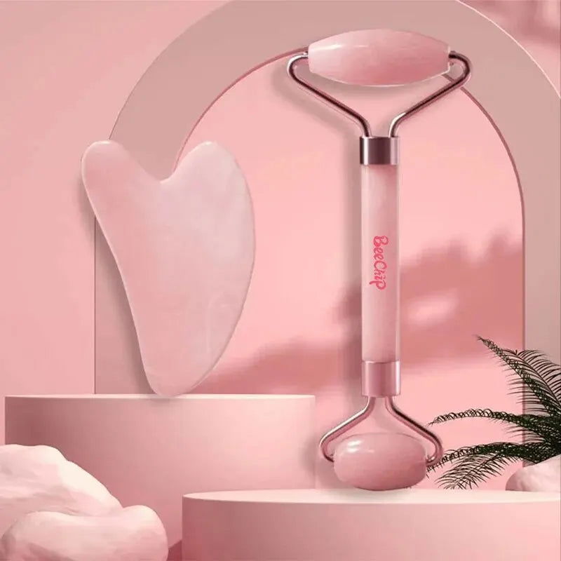 Roller & Gua Sha, Face Roller, Facial Beauty Roller Skin Care Tools Massager Resin Facial Massage For Face, Eyes, Neck, Body - Slobuy
