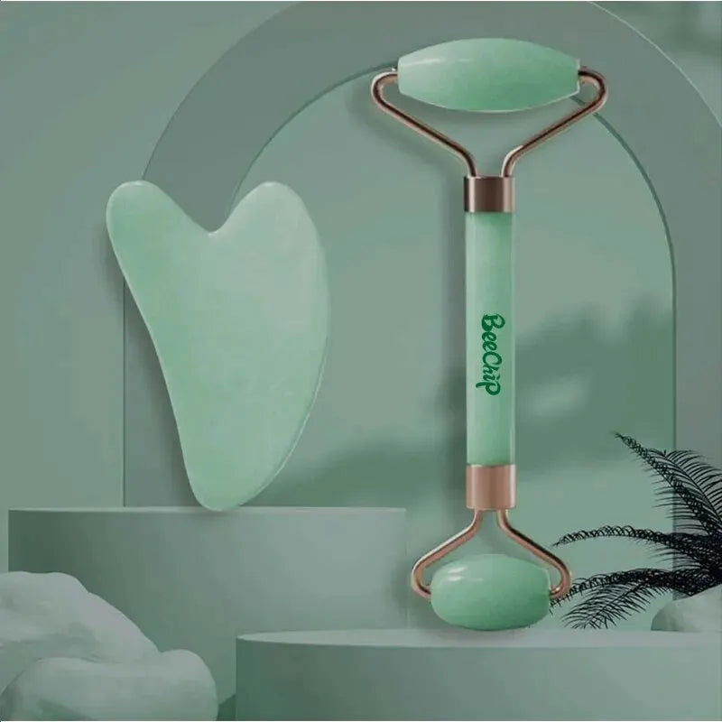 Roller & Gua Sha, Face Roller, Facial Beauty Roller Skin Care Tools Massager Resin Facial Massage For Face, Eyes, Neck, Body - Slobuy