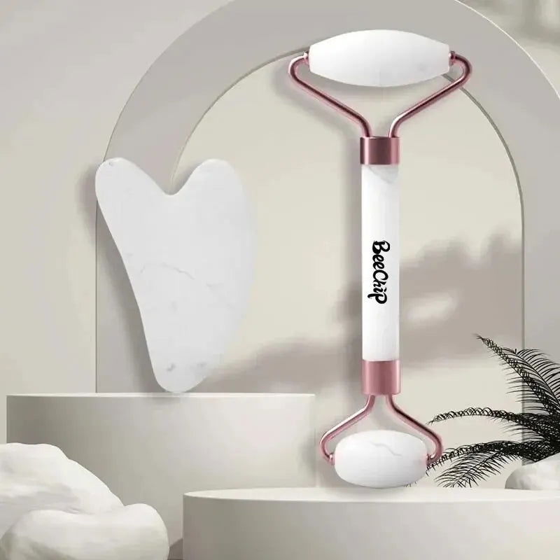 Roller & Gua Sha, Face Roller, Facial Beauty Roller Skin Care Tools Massager Resin Facial Massage For Face, Eyes, Neck, Body - Slobuy