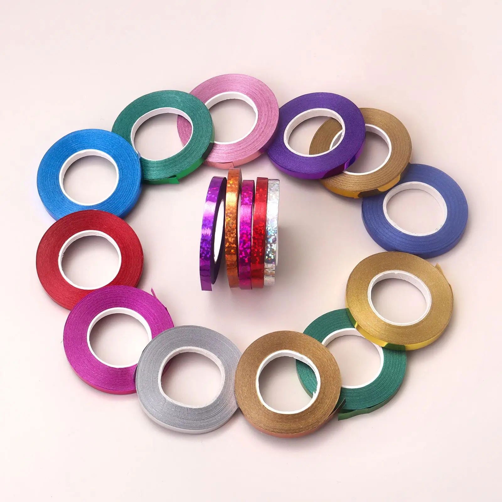 10Meter/Rolls 5mm Balloon Ribbon Party Birthday Wedding Accessorie Laser Balloon Chain Satin Ribbons Crafts DIY Party Decoration - Slobuy