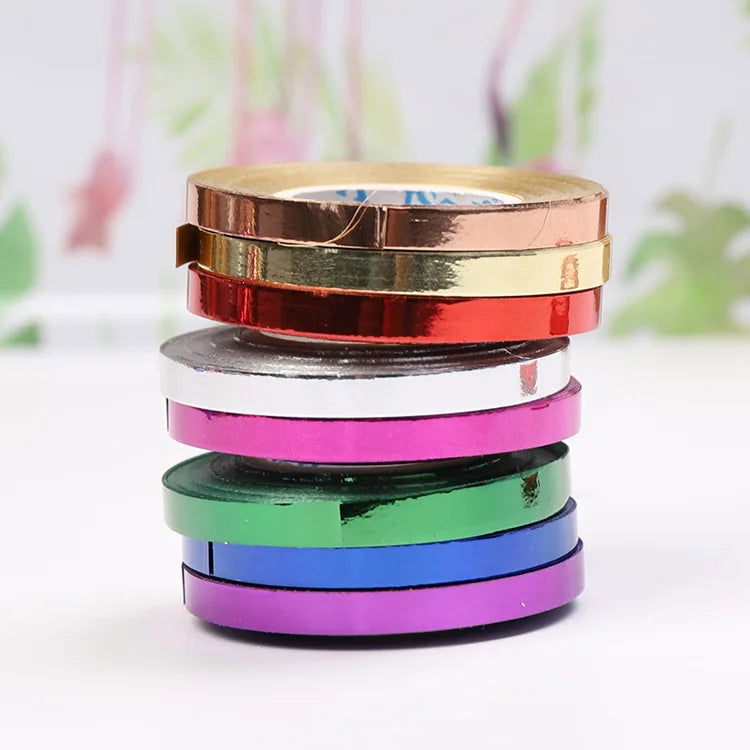 10Meter/Rolls 5mm Balloon Ribbon Party Birthday Wedding Accessorie Laser Balloon Chain Satin Ribbons Crafts DIY Party Decoration - Slobuy