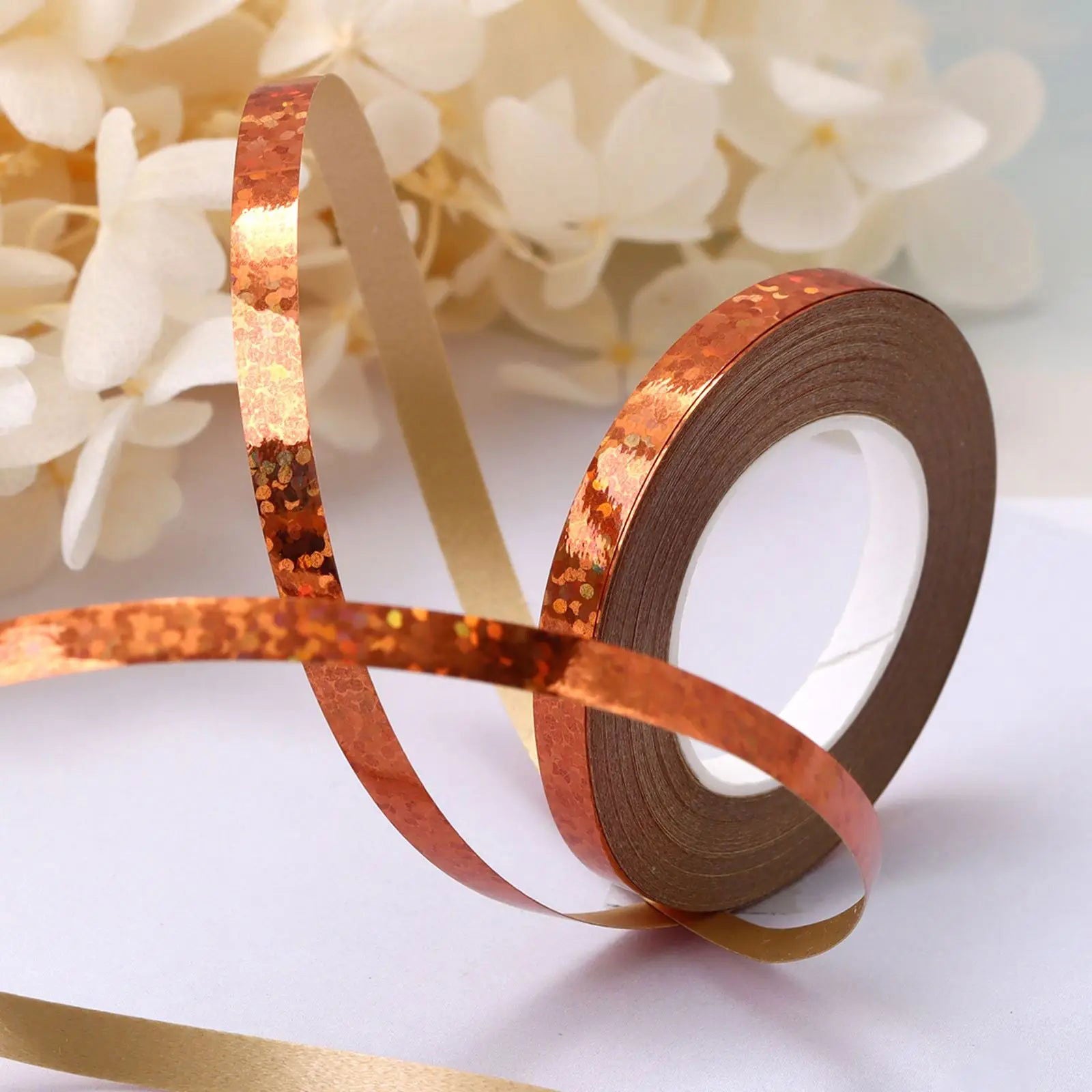 10Meter/Rolls 5mm Balloon Ribbon Party Birthday Wedding Accessorie Laser Balloon Chain Satin Ribbons Crafts DIY Party Decoration - Slobuy