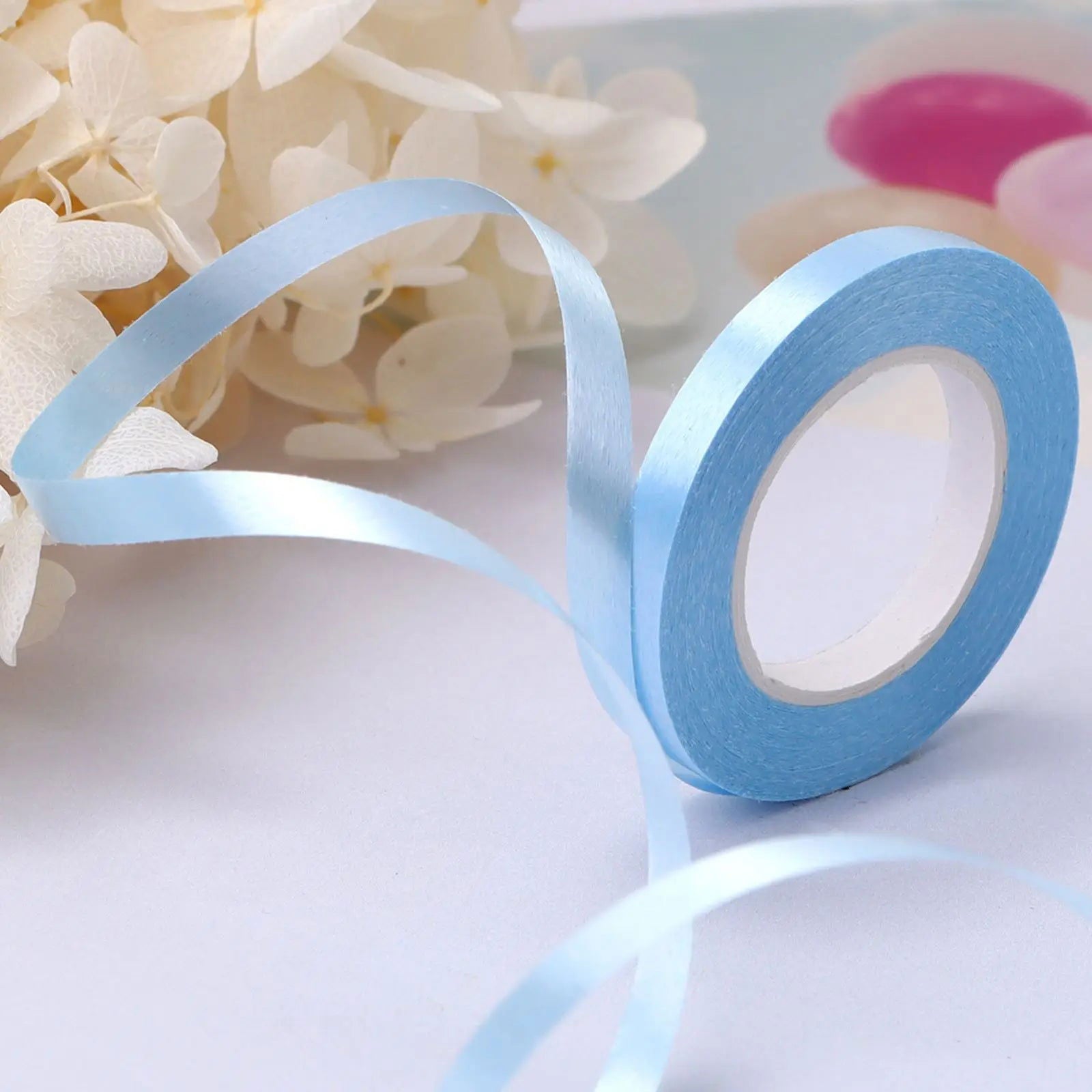 10Meter/Rolls 5mm Balloon Ribbon Party Birthday Wedding Accessorie Laser Balloon Chain Satin Ribbons Crafts DIY Party Decoration - Slobuy
