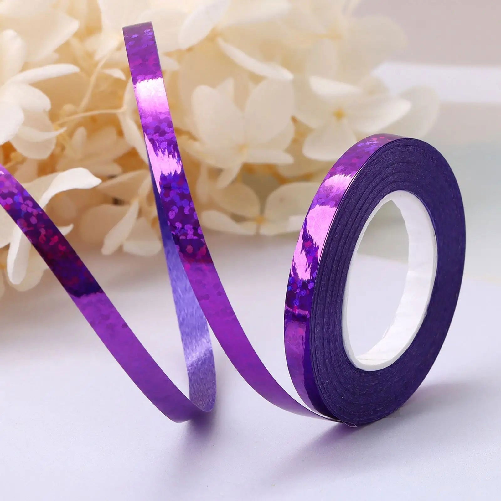 10Meter/Rolls 5mm Balloon Ribbon Party Birthday Wedding Accessorie Laser Balloon Chain Satin Ribbons Crafts DIY Party Decoration - Slobuy