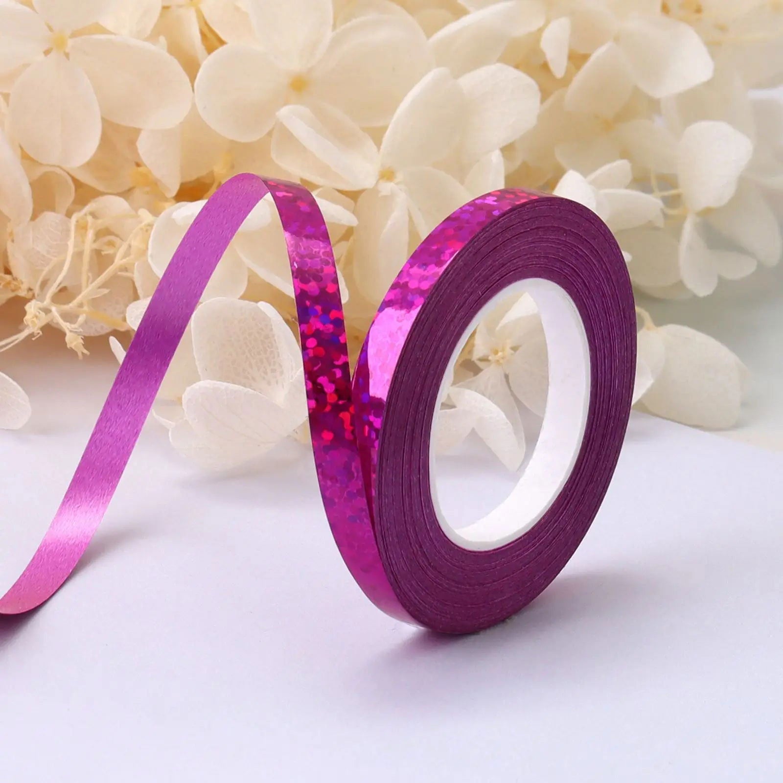 10Meter/Rolls 5mm Balloon Ribbon Party Birthday Wedding Accessorie Laser Balloon Chain Satin Ribbons Crafts DIY Party Decoration - Slobuy