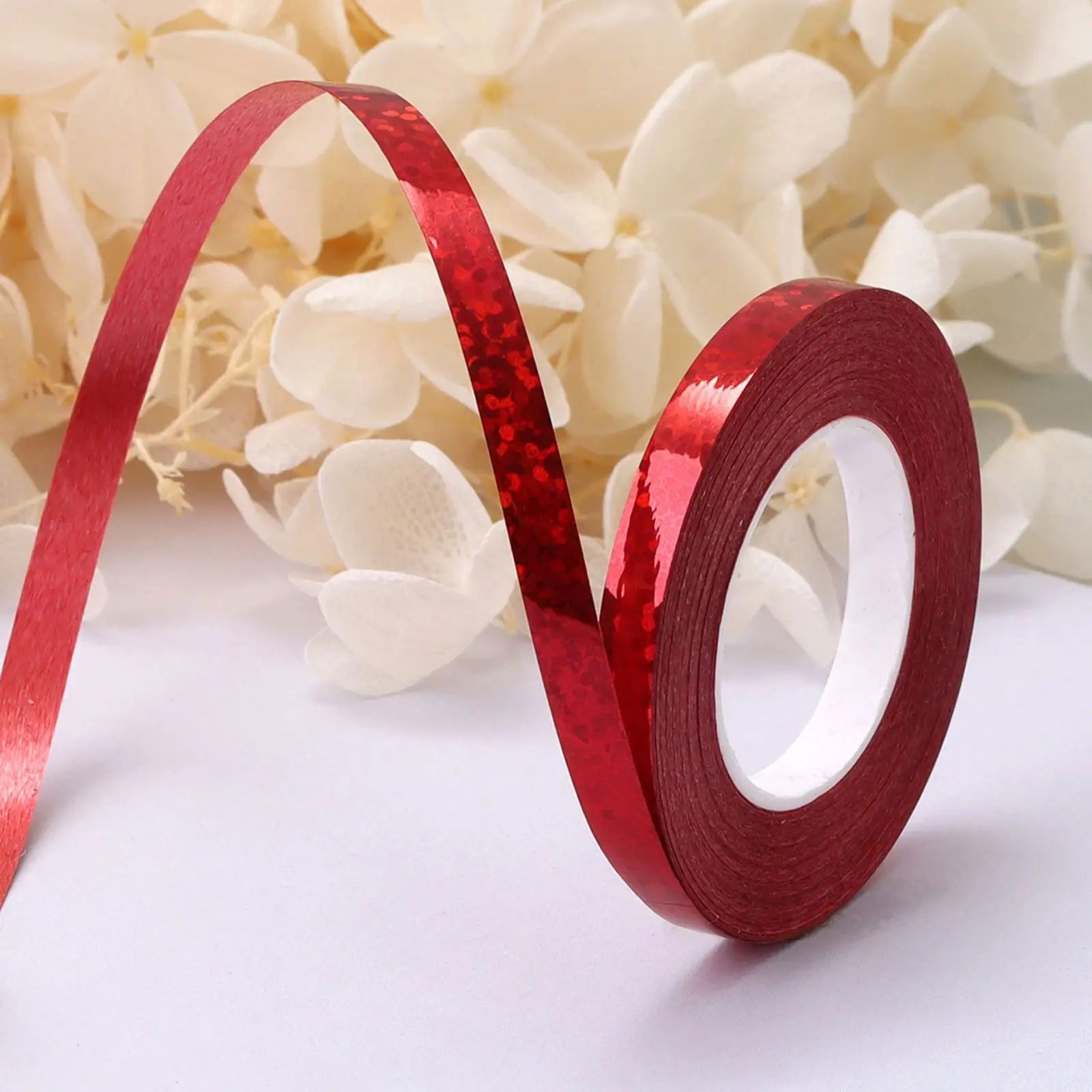 10Meter/Rolls 5mm Balloon Ribbon Party Birthday Wedding Accessorie Laser Balloon Chain Satin Ribbons Crafts DIY Party Decoration - Slobuy